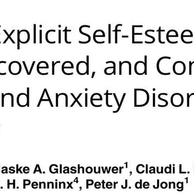 Implicit and explicit self-esteem in current, remitted, recovered, and comorbid depression and anxiety disorders: The NESDA study 